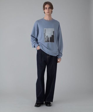 WEGO 【ユニセックス着用ITEM/SMLサイズ展開/ウエスト調整可】バギーデニムパンツ デニムインディゴ