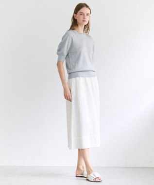 BEIGE， SMITHONITE / リュクスグリッター コクーンプルオーバー Sax