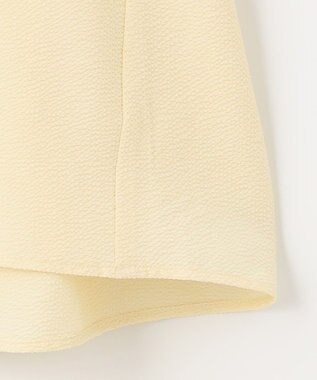 ANY サッカーギャザーバックペプラムブラウス イエロー