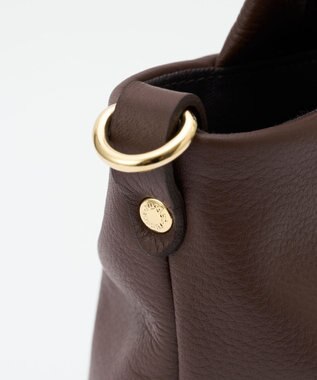 russet 《Souffle TOTE》レザー2WAYトートバッグ（SF-288） D.Brown
