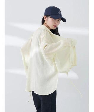 earth music&ecology ドロスト羽織シャツ Cream