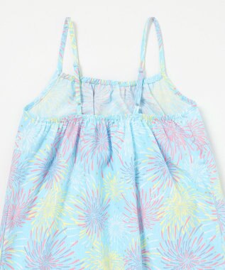 ANY KIDS 【簡単着付け】2WAY セパレート浴衣セット サックスブルー×花火