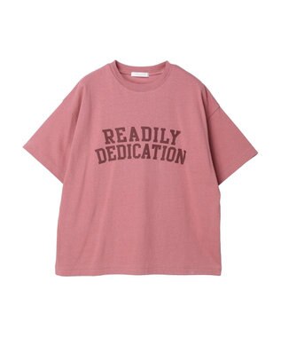 Green Parks ２段カレッジロゴボックスＴシャツ Pink