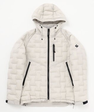 JOSEPH ABBOUD MOUNTAIN 【ストレッチ/撥水/軽量/パッカブル/ライナードッキング対応】2WAYストレッチ ダウン パーカー ライトグレー系