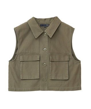 Green Parks ・ＳＵＧＡＲ　ＳＰＯＯＮ　ミリタリーショートベスト Khaki