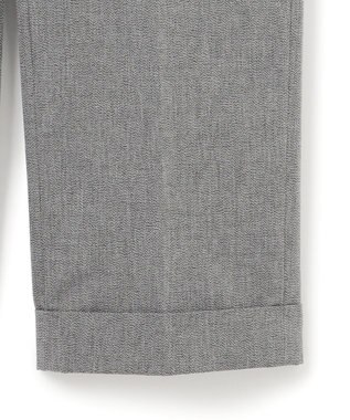 J.PRESS MEN 【J.PRESS ORIGINALS】Magic Cuba Wool Cotton Hopsack Spindle Piped stem１tuck / Made in Japan ライトグレー系