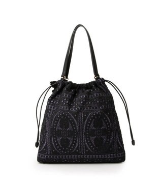 ANNA SUI フィオリー トートバッグ パープル