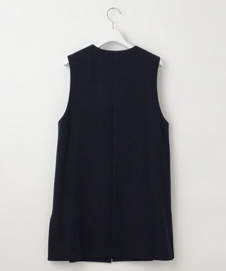 J.PRESS LADIES T/Rアルガンシルク ジレ ネイビー系