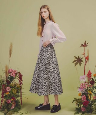 TOCCA 【洗える・消臭】MOONLIT FLOWER スカート ブラック系5