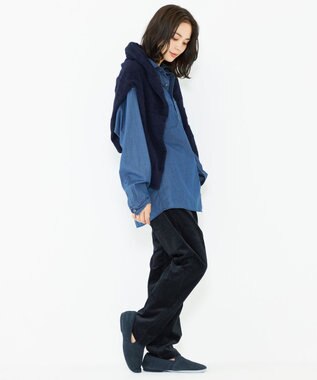 JOSEPH ABBOUD MOUNTAIN 【SPACE／UNISEX】Fine Count INDIGO シャツ サックスブルー系
