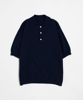 LENO POLO KNIT【UNISEX】 / ポロニット NAVY