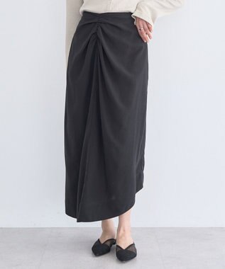 earth music&ecology ウエストツイストアシメスカート Black