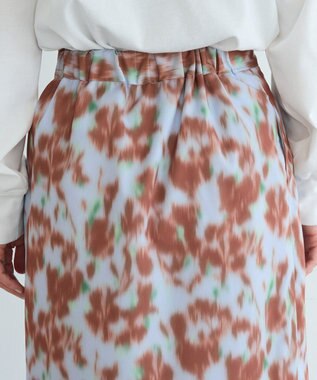 CRAFT STANDARD BOUTIQUE フラワープリントスリットロングスカート Purple