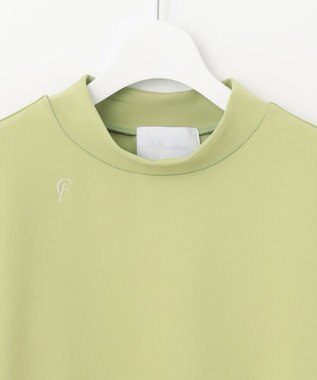 23区GOLF カラバリ豊富な8色展開【23Fondation/WOMEN】長袖 モックネックシャツ ライトグリーン系