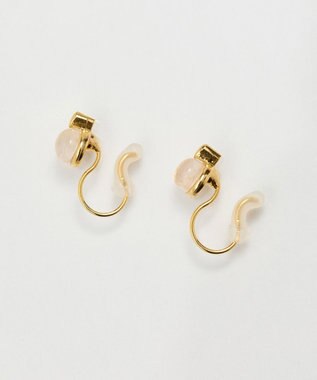 Phoebe 【痛くないシリーズ】パワーストーンライトフィットイヤリング　ローズクォーツ天然石 ピンク