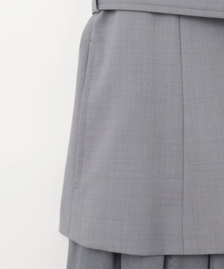 GRACE CONTINENTAL テーラーチュールワンピース グレー