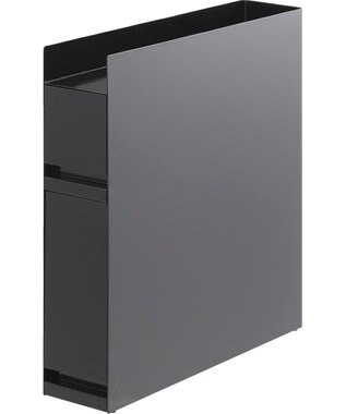 tower 隠せる調味料ラック タワー 2段 ブラック ブラック