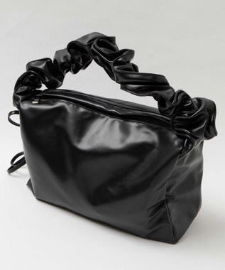 WEGO 【マルチWAY】ドロストギャザーショルダーバッグ ブラック