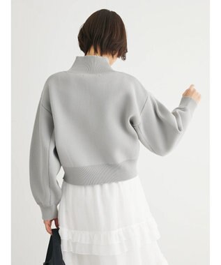 Green Parks ・ＥＬＥＮＣＡＲＥ　ＤＵＥ　ハイネックＺＩＰカーディガン Gray