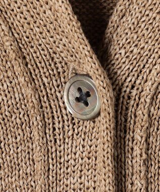 J.PRESS LADIES DRY COMFORT Vネック カーディガン ベージュ系