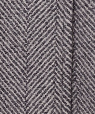 GRACE CONTINENTAL ヘリンボーンピーコート グレー