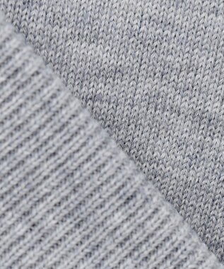 PW CIRCULUS 【MEN】【洗える】ロゴ ラグランスリーブ クルーネック ニット ライトグレー系