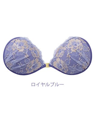 BRADELIS New York 【NuBra / ボリュームアップ】パテッドヌーブラ プリマ  ブラ特有の締めつけがないストレスフリーブラ ロイヤルブルー