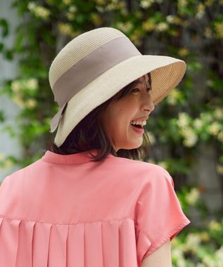 ANY 【UVケア/抗菌防臭】リボンブレードハット モカ