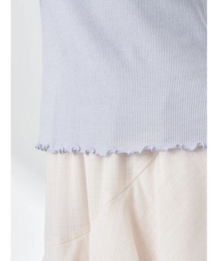 earth music&ecology ラメハイネックプルオーバー Grayish Blue