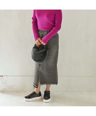 MODE ET JACOMO <MODE ET JACOMO>厚底ベルクロスニーカー ブラックキジ