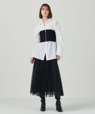 GRACE CONTINENTAL ニットベルト ブラック