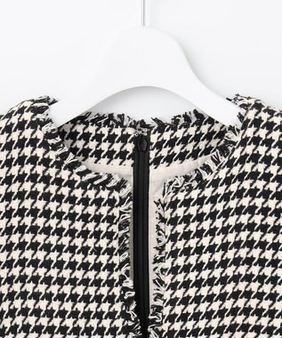 Feroux 【洗える】キーネックミディ ジャンスカ ホワイト系2