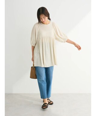 Green Parks ＢＰ　ボリュームスリーブチュニック Ivory