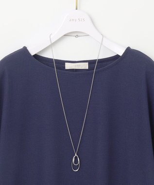 ANY SIS 【ネックレス付き】サカリバ プルオーバー ダークブルー
