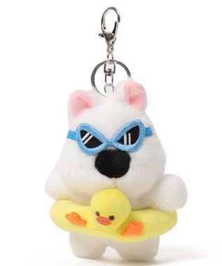 WEGO バカンスわんこぬいぐるみキーホルダー イエロー