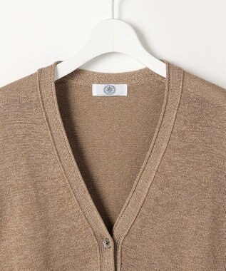 J.PRESS LADIES DRY COMFORT Vネック カーディガン ベージュ系