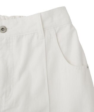 YECCA VECCA 綿麻バギーツイルパンツ Off White