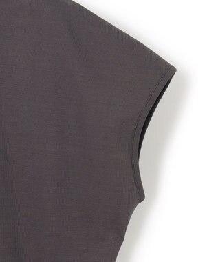 23区 【汗じみ防止/速乾性】フレンチスリーブ  IT Tシャツ ダークブラウン系