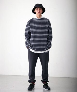J.PRESS YORK STREET 【UNISEX】ワンポイント裏毛スウェット グレー系
