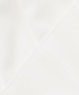 23区 L 【前後着用可能/洗える】ウォッシュドピーチツイル ブラウス ホワイト系