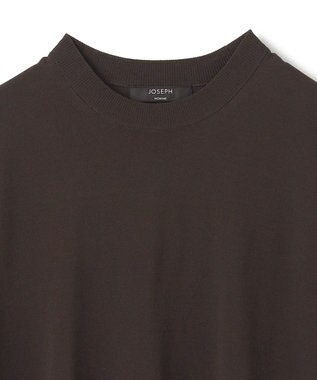 JOSEPH HOMME 【WEB限定カラーあり】【洗える/ストレッチ】リュクスレーヨン　クルーネック半袖ニット ダークブラウン系