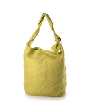 LA BAGAGERIE サイドノット リネンショルダー Mサイズ ライムグリーン