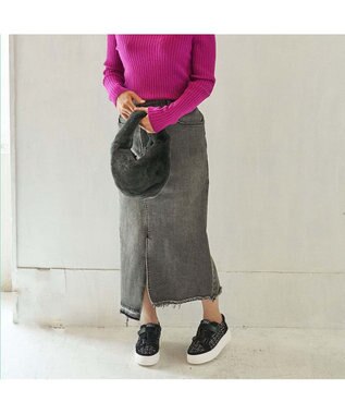 MODE ET JACOMO <MODE ET JACOMO>厚底ベルクロスニーカー ブラックキジ