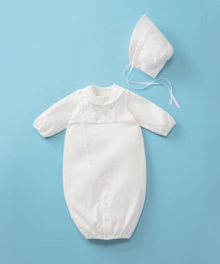 MIKI HOUSE HOT BISCUITS 【ミキハウス】 ツーウェイオールセットセーラーカラー風【秋冬向け】