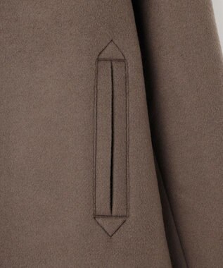 J.PRESS YORK STREET 【WOMEN】2WAY メルトン ショートコート ブラウン系