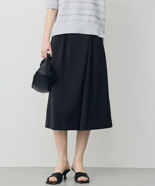 ICB L ワッシャーダルサテン ニーショーツ