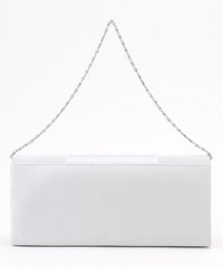 ANY SIS 【2WAY】パール調ラインクラッチ バッグ ライトグレー