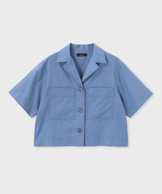Paul Smith シャンブレー 半袖シャツ ライトインディゴ
