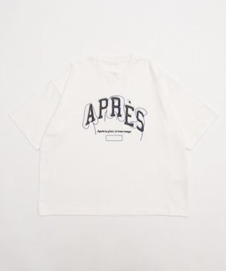 WEGO オフステッチグラフィックT（SS） ホワイト