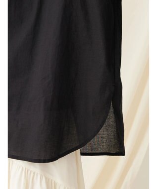 CRAFT STANDARD BOUTIQUE スカラレース袖ブラウス Black